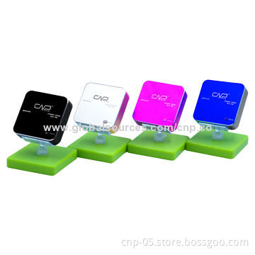 6,600mAh Power Banks with 2 USB Output, Anodized Aluminium Alloy+High Gloss Finish on Edge